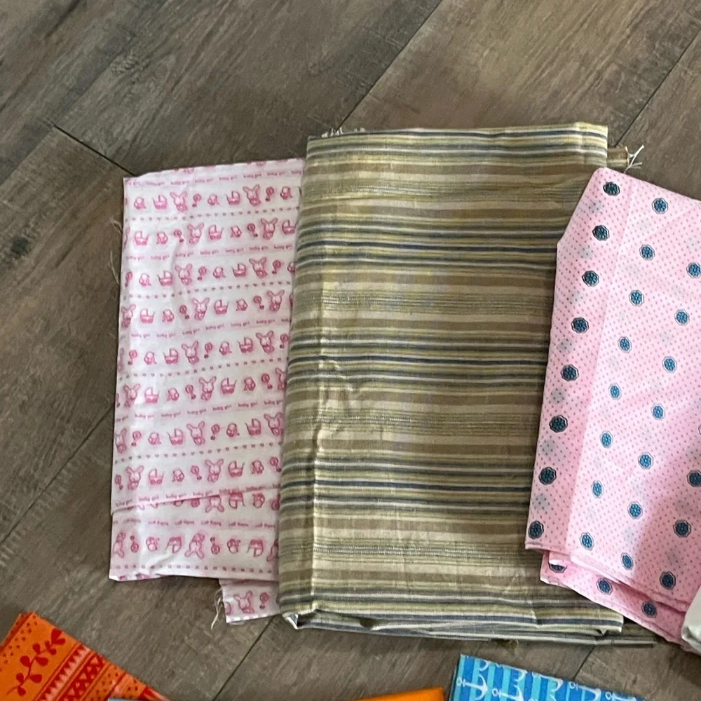 Assorted Fabric Bundle for Quilting, Crafts, Baby Blanket Ect NEW